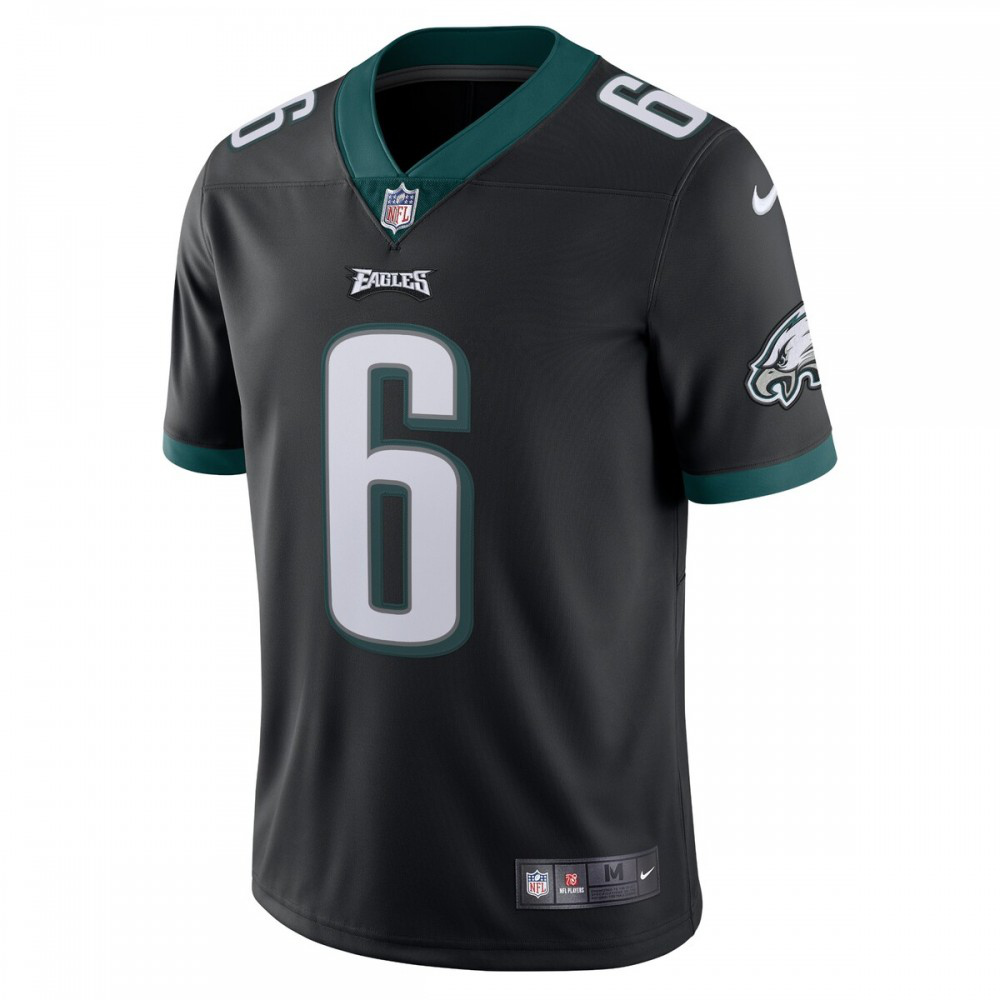 DeVonta Smith Philadelphia Eagles Nike Alternate Vapor Limited Jersey - Black-GridironStore